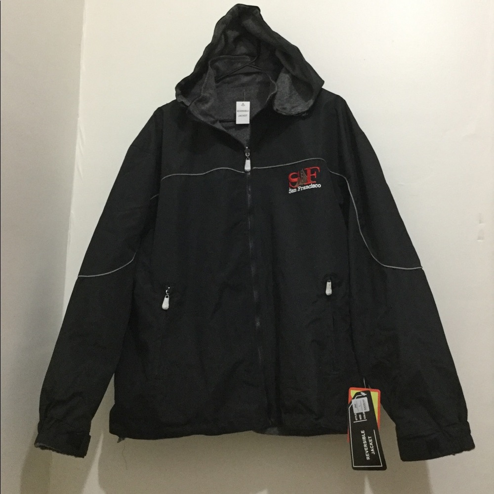 SAN FRANCISCO Reversible/Waterproof Mens Jacket❤️